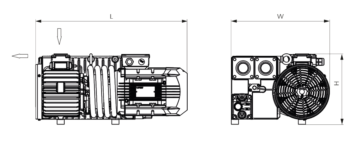R 5 RA 0100 F旋片真空泵 R 5 RA 0100 F旋片真空泵