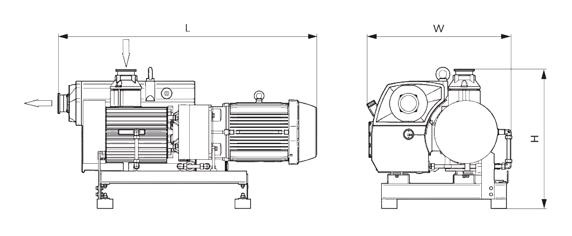 R 5 RA 0750 A旋片真空泵 R 5 RA 0750 A旋片真空泵