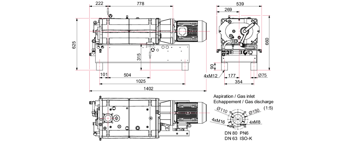 Hepta 400 P螺桿真空泵 Hepta 400 P螺桿真空泵