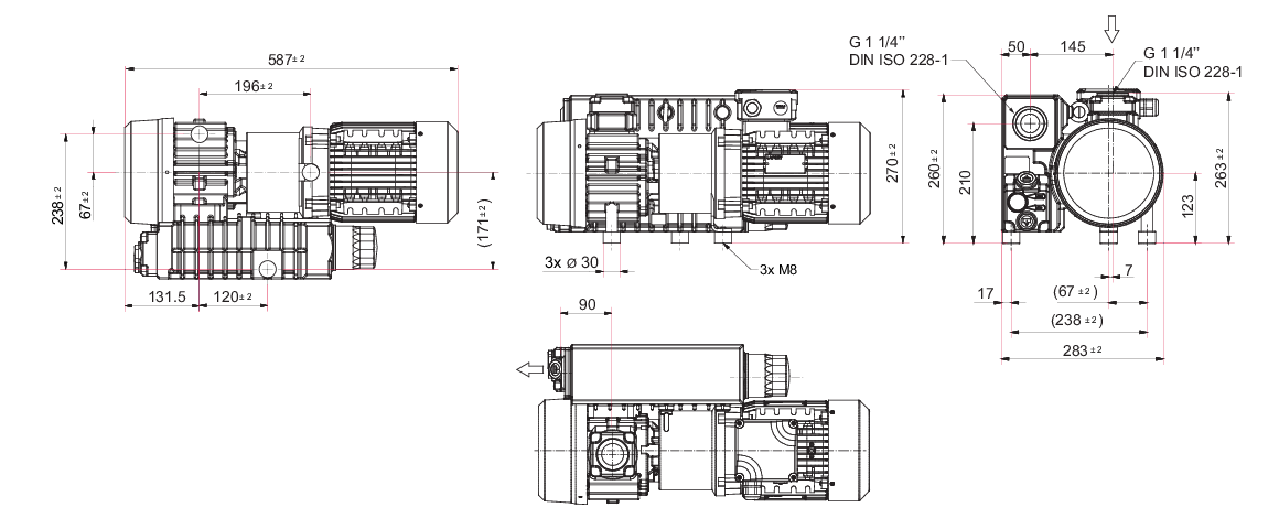 Hena 26單級(jí)旋片真空泵 Hena 26單級(jí)旋片真空泵