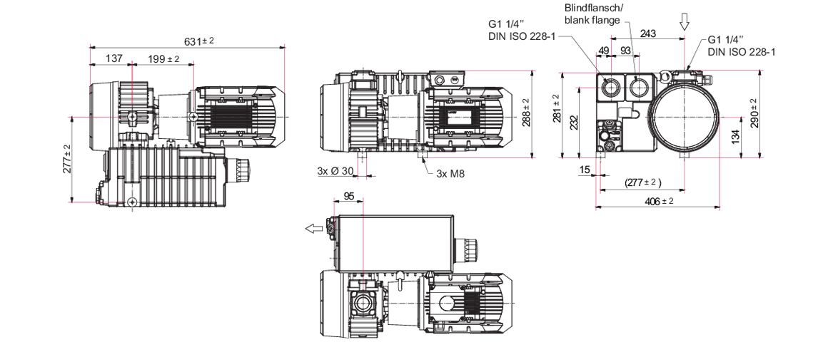 Hena 61單級旋片真空泵 Hena 61單級旋片真空泵