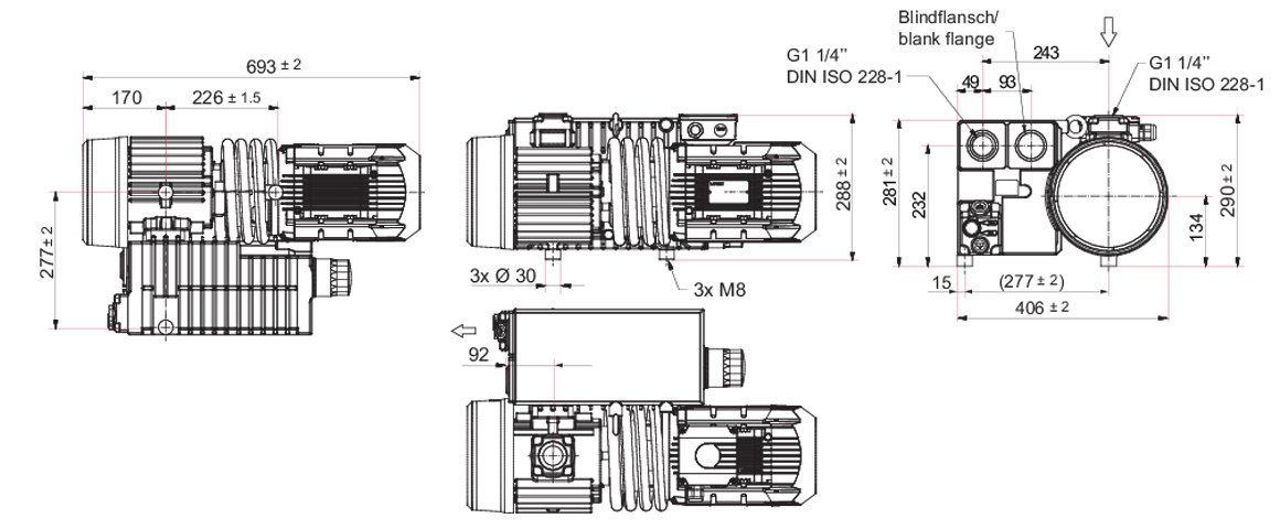 Hena 101單級(jí)旋片真空泵 Hena 101單級(jí)旋片真空泵