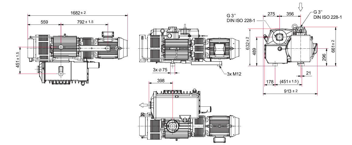 Hena 631單級旋片真空泵 Hena 631單級旋片真空泵