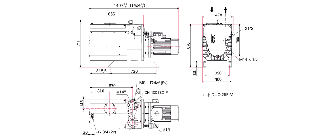 Duo 255雙級(jí)旋片真空泵 Duo 255雙級(jí)旋片真空泵
