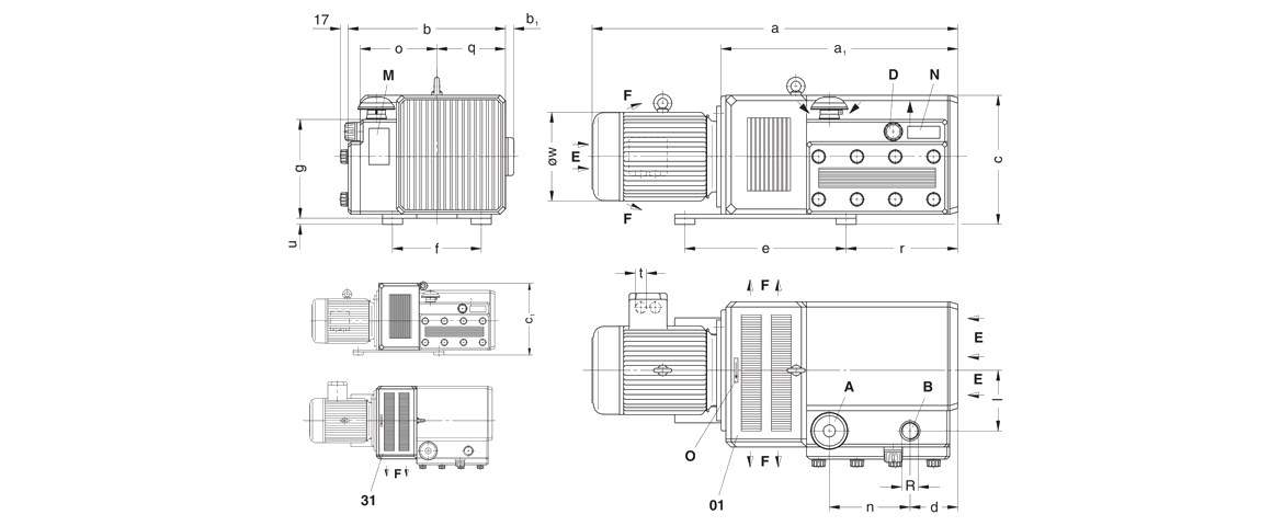V-DTA 60干式真空泵 V-DTA 60干式真空泵
