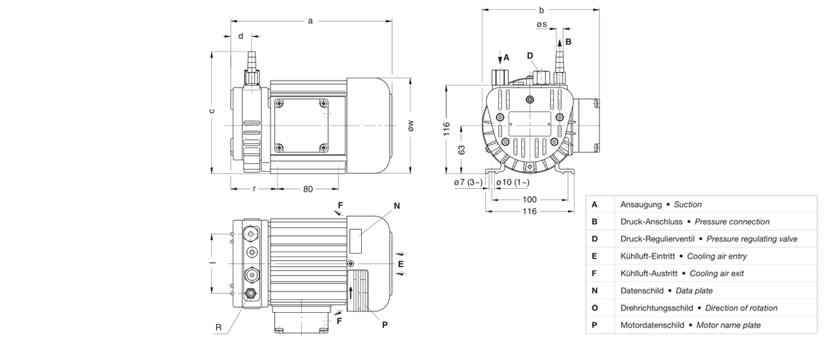 V-DTE 6干式真空泵 V-DTE 6干式真空泵