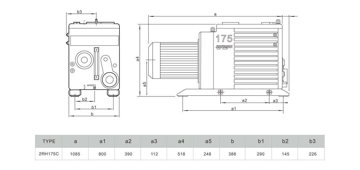 2RH175C雙級(jí)旋片真空泵 2RH175C雙級(jí)旋片真空泵