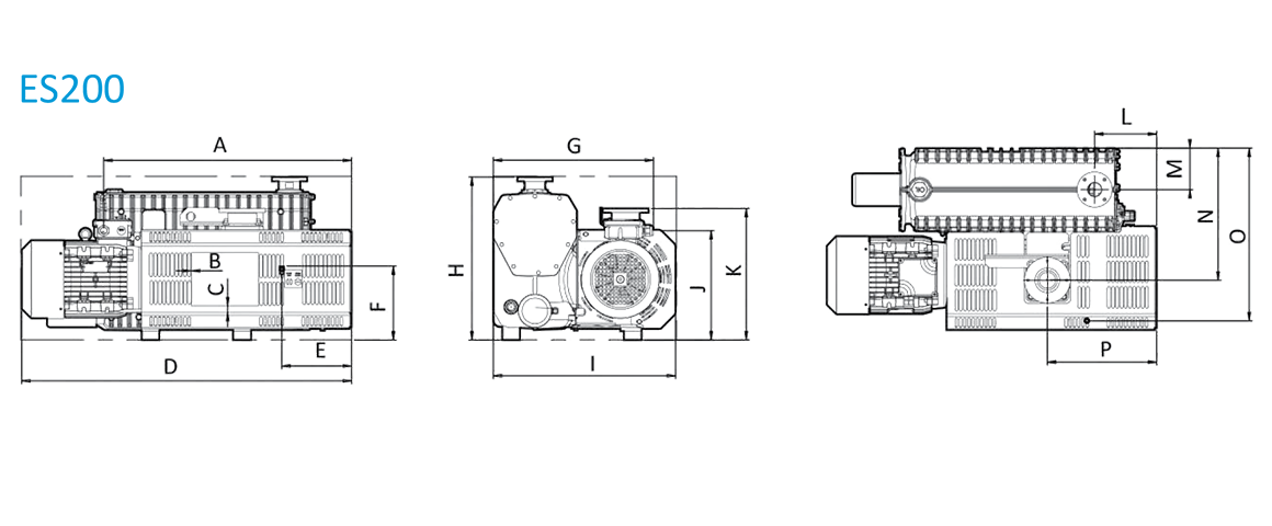 ES200單級旋片真空泵 ES200單級旋片真空泵