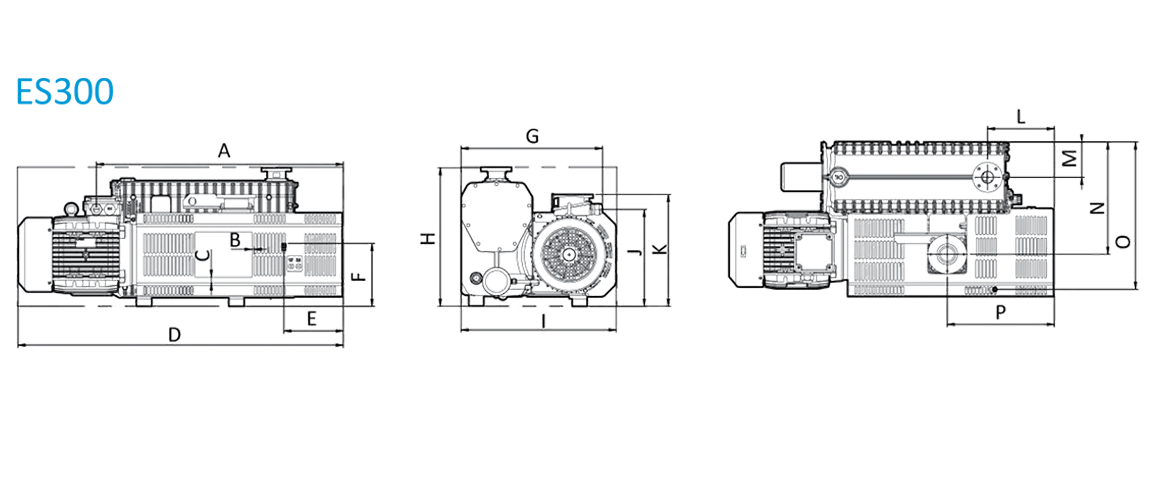 ES300單級旋片真空泵 ES300單級旋片真空泵